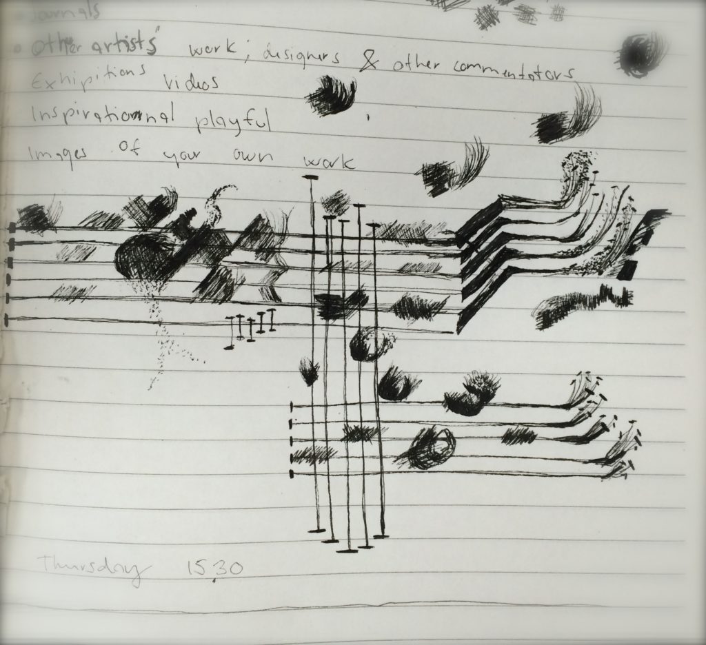 Sketch on music illustration