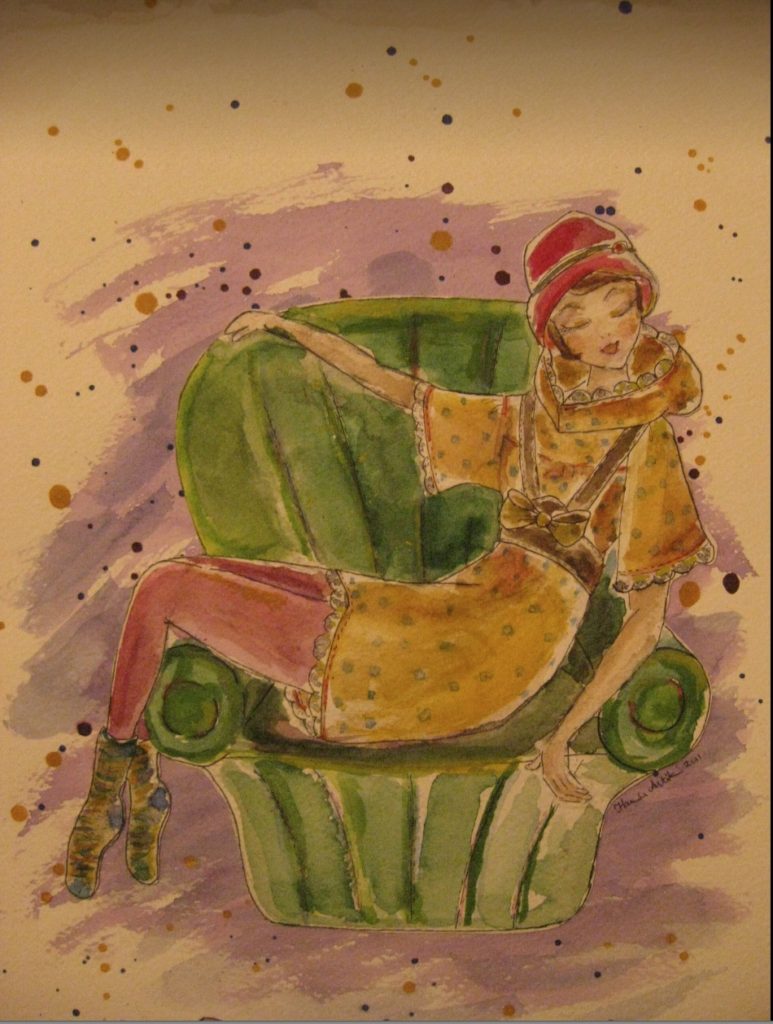 Olga's Dream, Illustration for Hangtag, A3
